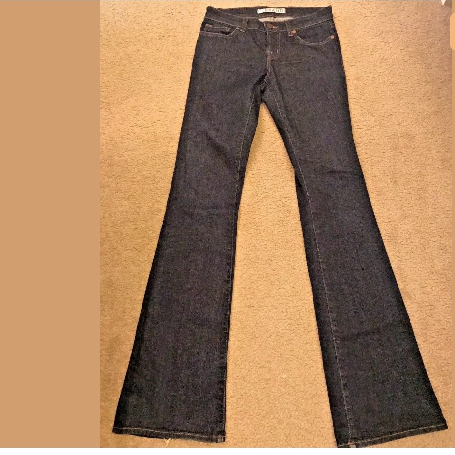 J Brand Denim Jeans Flare Leg Dark Wash Long